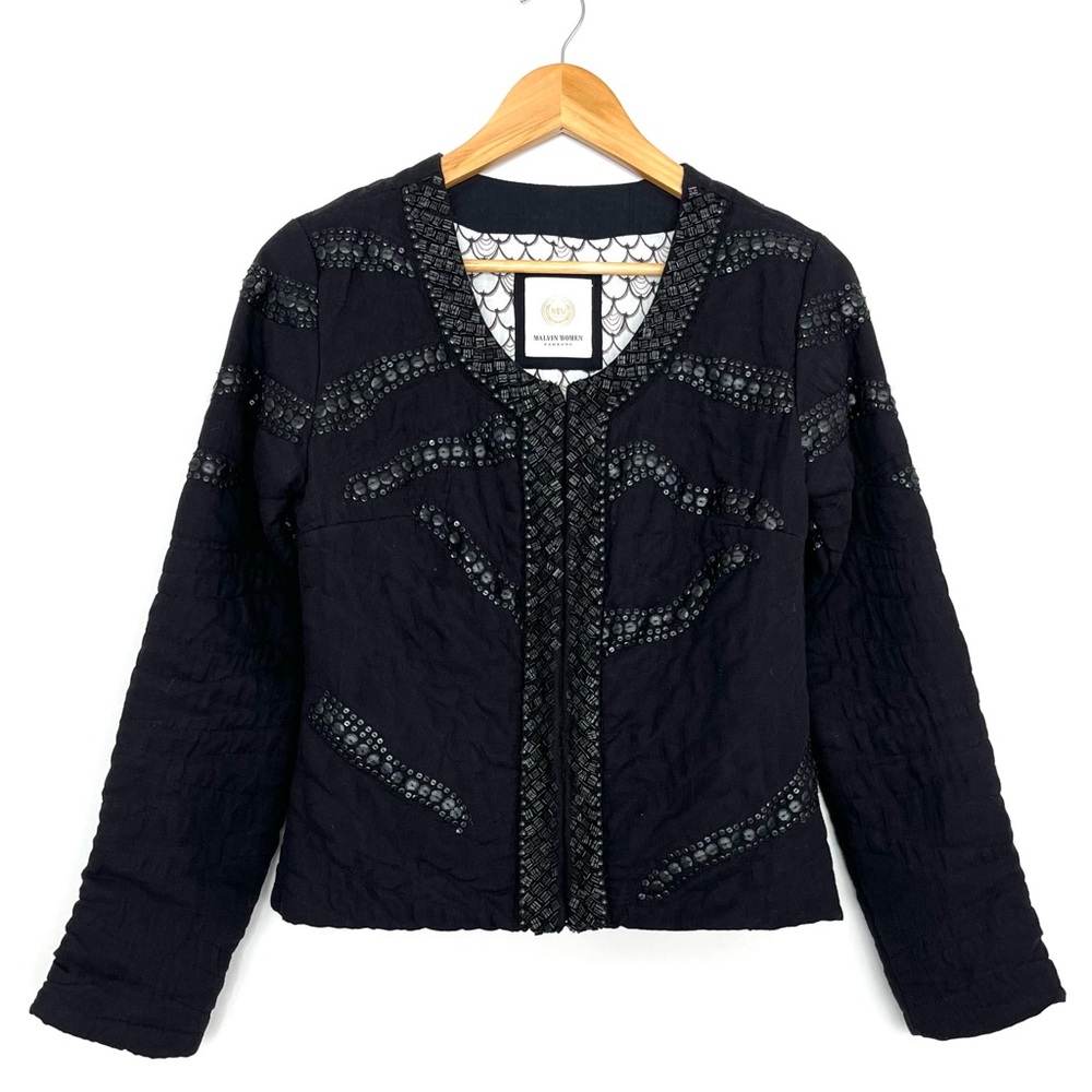 Malvin Women Hamburg Embellished Quilted Jacket
